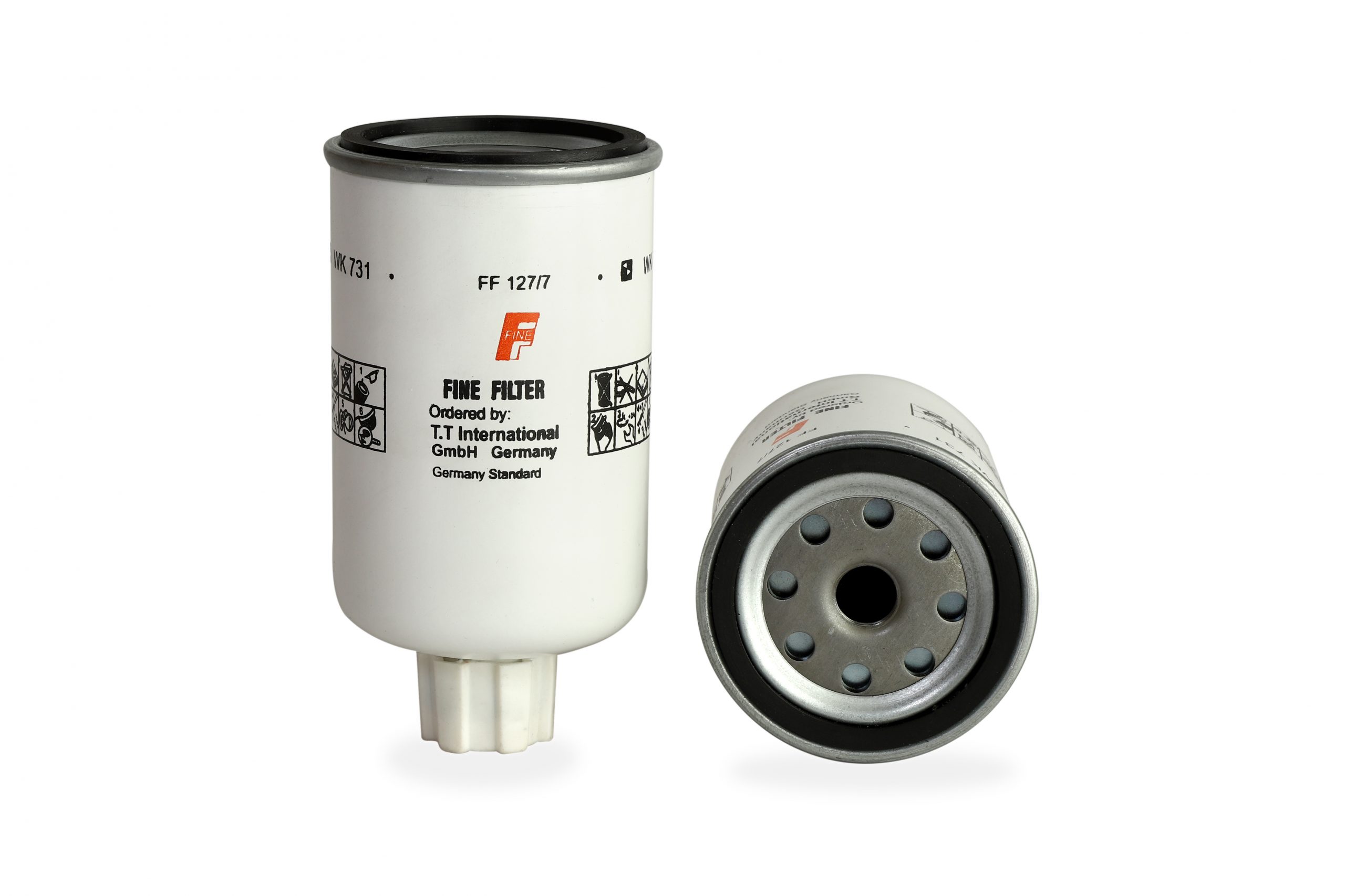 FF 127-7 فیلتر گازوئیل ولوو کوچک(5018) شیردار FF 127/7 - تصویر 1